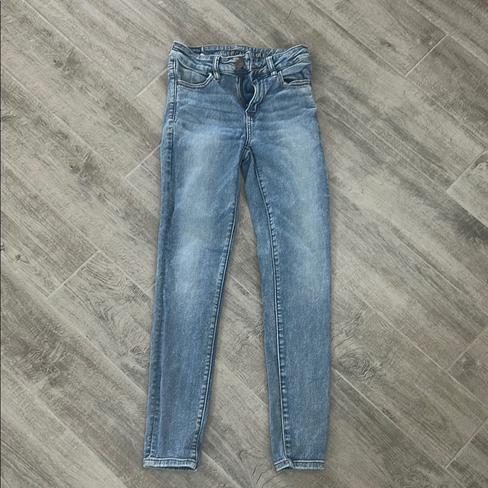 American Eagle Outfitters Blue Skinny Jeans with Classic Style